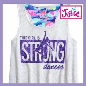 JUSTICE Girl’s Dance Racerback Tank Top